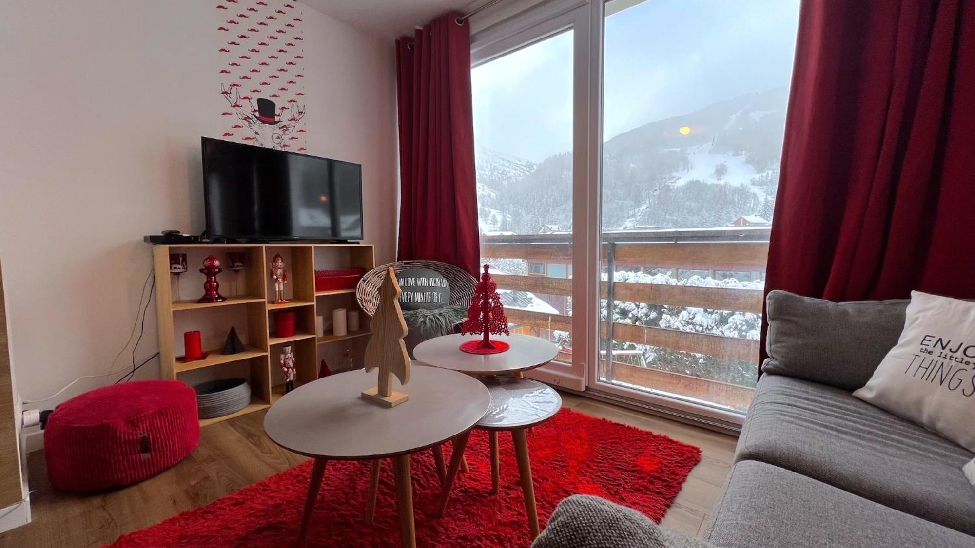 Rouge Canneberge -8 Personnes- 84M2 Vue Degagee Setaz Valloire Extérieur photo
