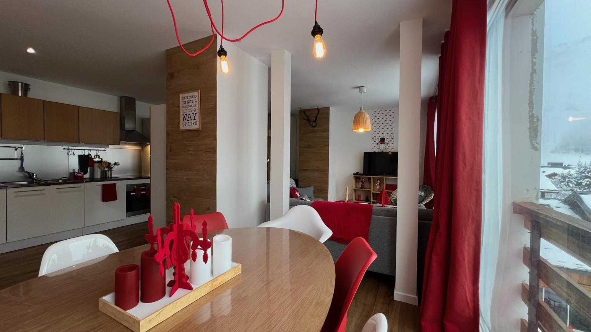 Rouge Canneberge -8 Personnes- 84M2 Vue Degagee Setaz Valloire Extérieur photo
