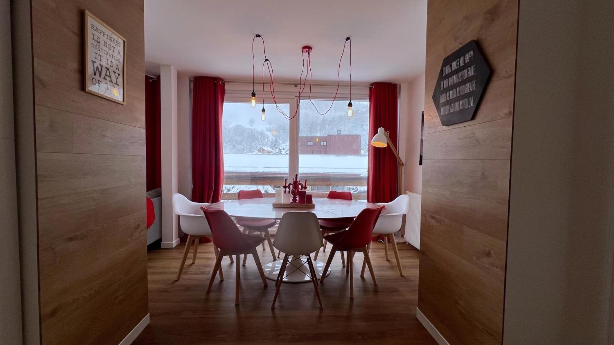 Rouge Canneberge -8 Personnes- 84M2 Vue Degagee Setaz Valloire Extérieur photo