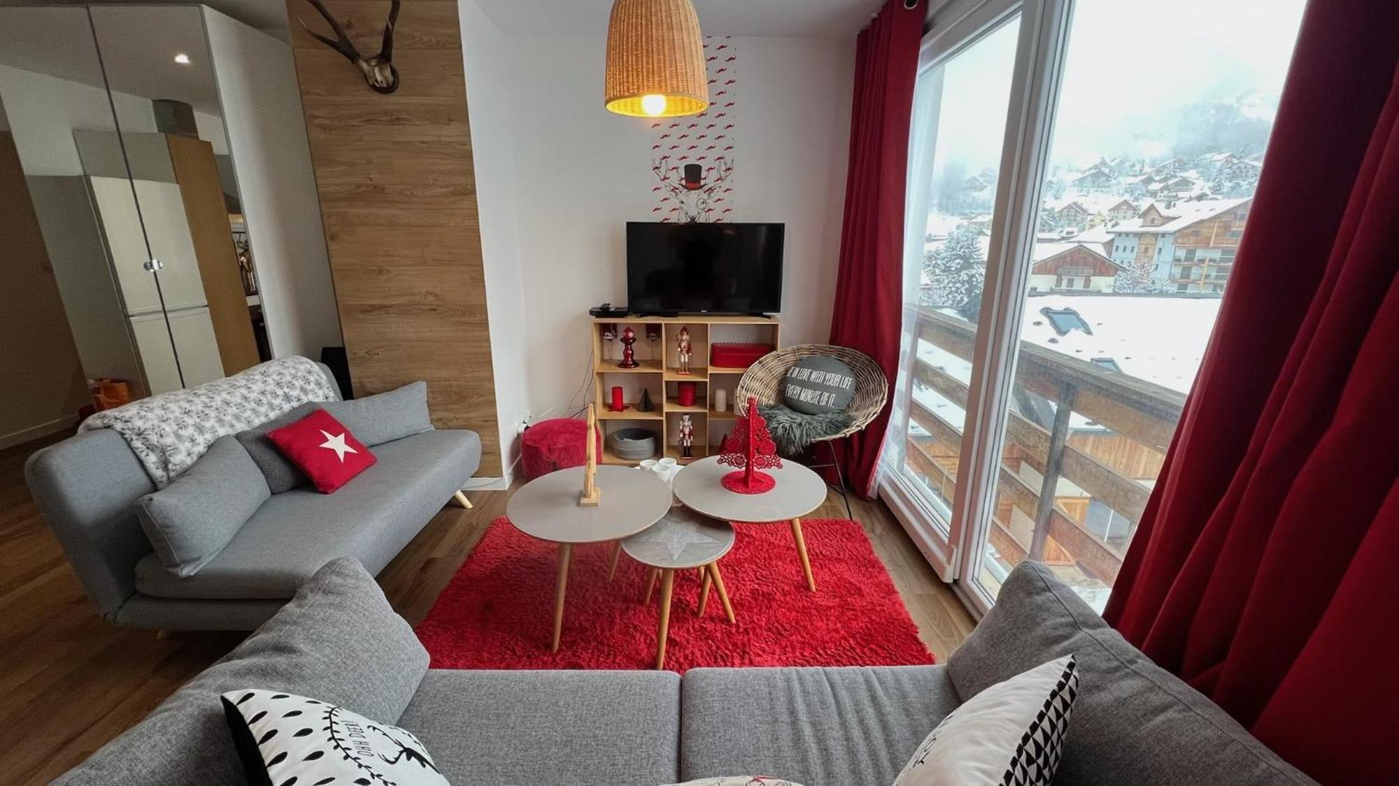 Rouge Canneberge -8 Personnes- 84M2 Vue Degagee Setaz Valloire Extérieur photo
